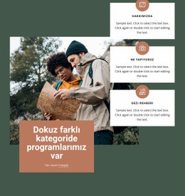 Farklı Seyahat Edin - HTML Website Builder