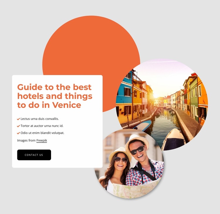 Best things to do in Venice Website Builder Templates
