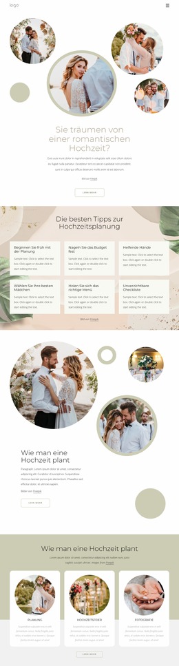 Romantische Hochzeit Magazin Joomla