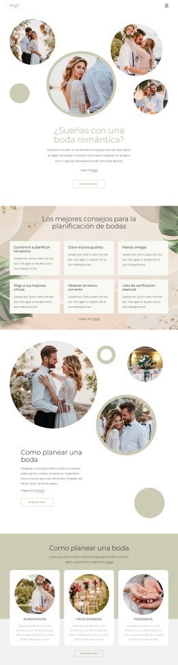 Creador De Sitios Web Exclusivo Para Boda Romantica