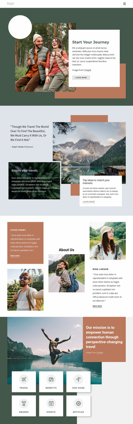 Adventure Travel Company - Easy-To-Use Landing Page