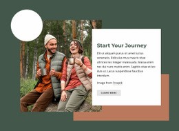 Start Your Journey - Professional Homepage Design