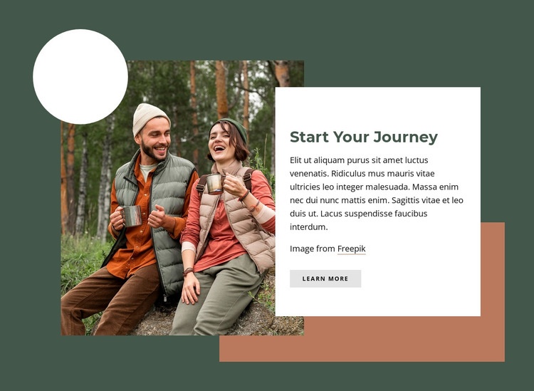 Start your journey Webflow Template Alternative