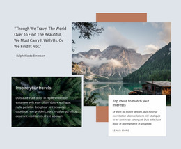 Premium Corporate Travel Agency - Web Mockup