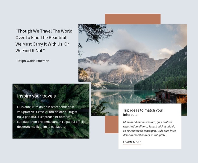 Premium corporate travel agency Wix Template Alternative