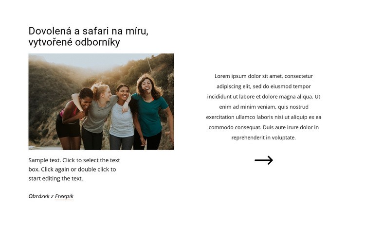 Safari vytvořené odborníky Šablona HTML