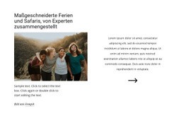 Bootstrap-HTML Für Von Experten Gefertigte Safaris