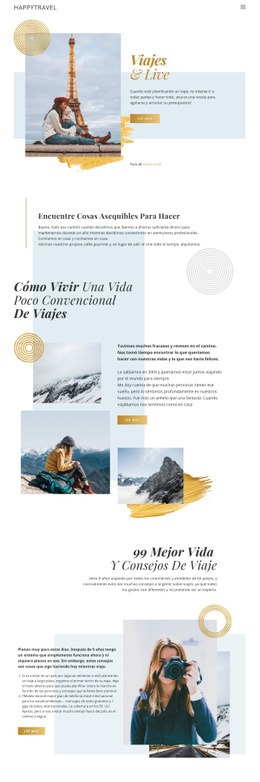 Viajar Y Vivir - Diseño De Sitios Web Profesionales