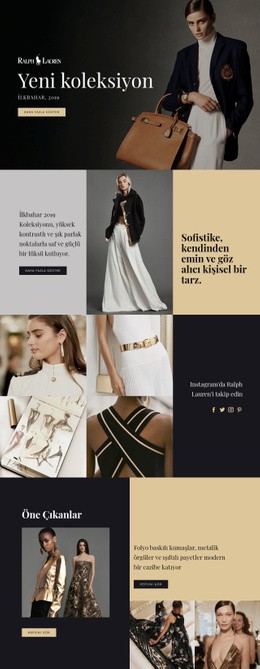 Ralph Lauren Modası - Açılış Sayfası Ilhamı