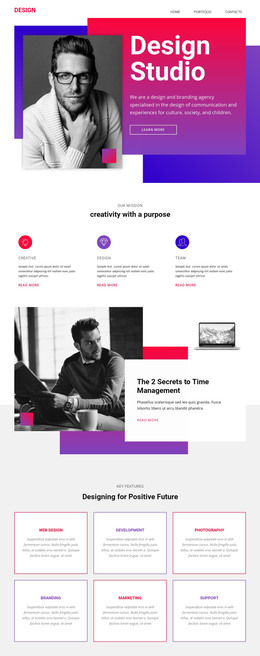 Big Ideas And Exceptional Execution - Responsive Homepage Design