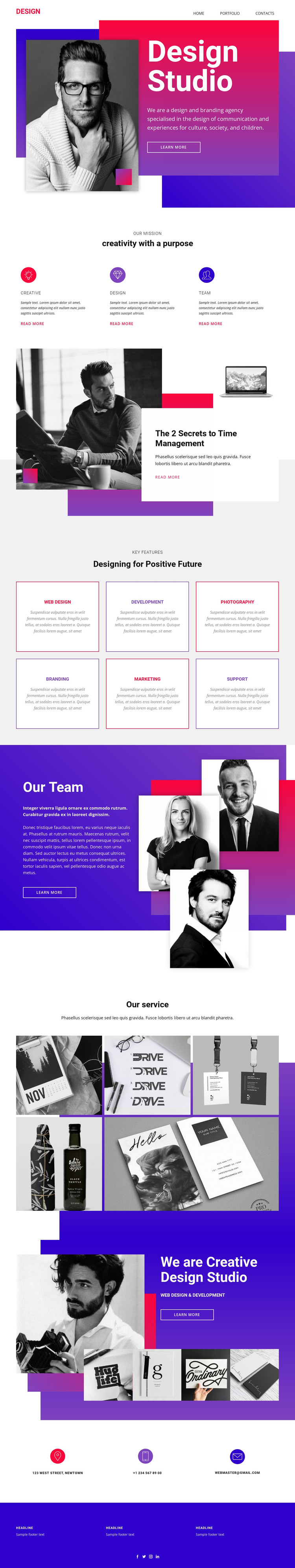 Big ideas and exceptional execution HTML Template