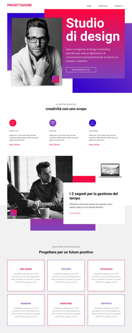 Tempo Web Design Art - Modello HTML E CSS