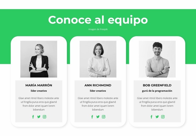 Conoce a nuestros expertos Creador de sitios web HTML