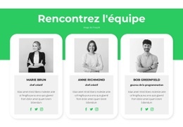 Rencontrez Nos Experts - Maquette Web