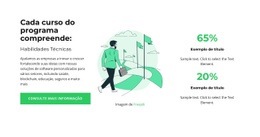 Venha Para O Curso - Modelo De Site De Arrastar E Soltar