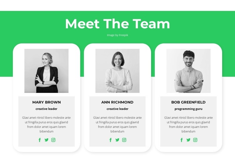 Meet our experts Squarespace Template Alternative