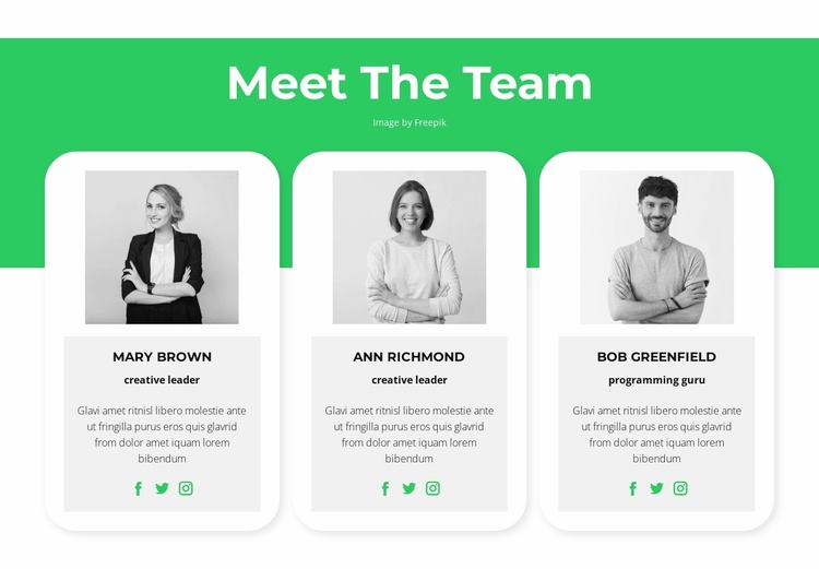 Meet our experts Landing Page