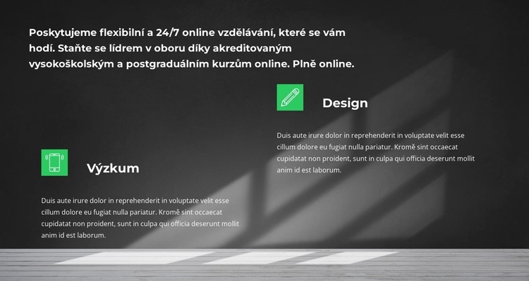 Od designu k vítězství Šablona HTML