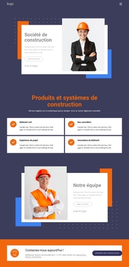 Entreprise Mondiale De Construction - Créateur De Sites Web Personnalisés