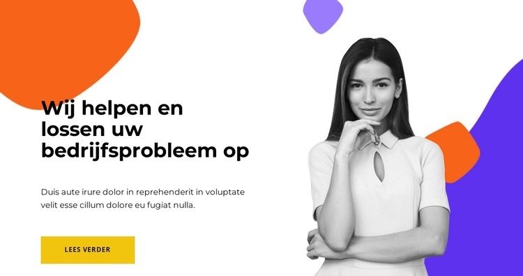 Wij werken vanuit het hart HTML5-sjabloon