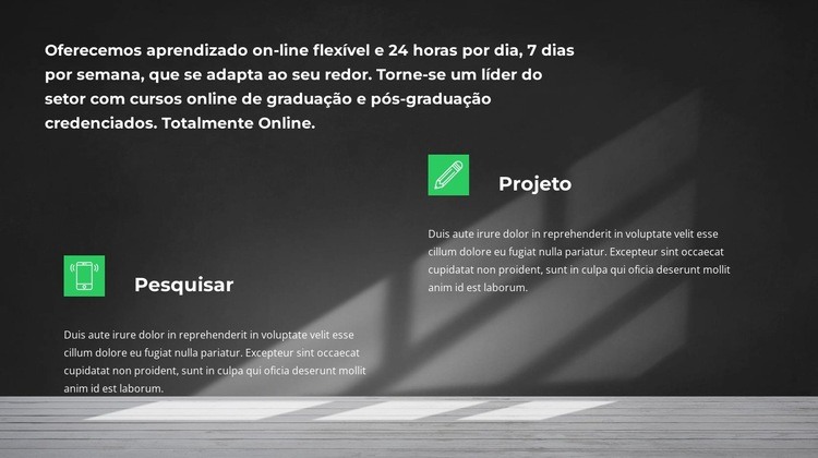 Do design à vitória Construtor de sites HTML