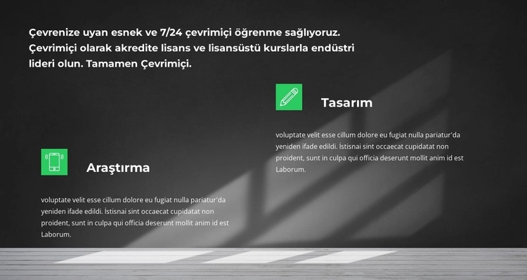 Tasarımdan kazanmak için HTML5 Şablonu