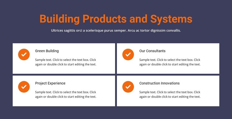 Building products and system CSS Template