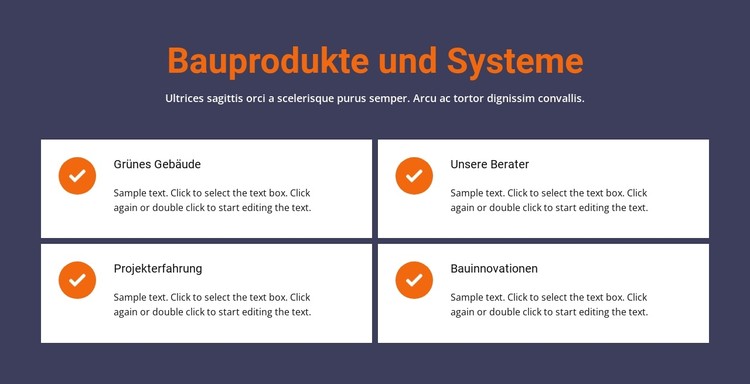 Bauprodukte und -systeme CSS-Vorlage