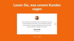 Testimonials-Block Mit Schieberegler - E-Commerce-Vorlage