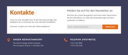 Kontaktformular Im Weißen Raster - Design HTML Page Online