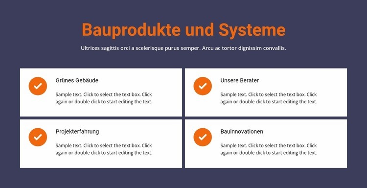 Bauprodukte und -systeme Vorlage