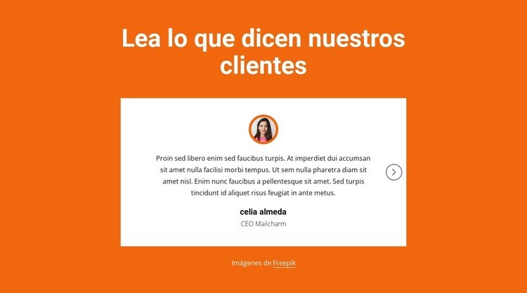 Bloque de testimonios con control deslizante Creador de sitios web HTML