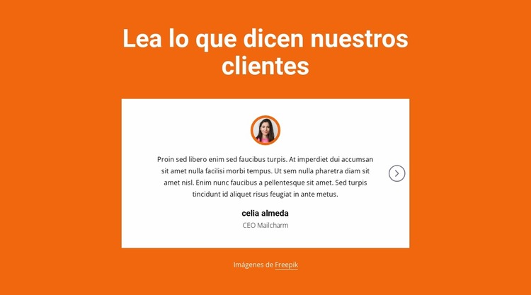 Bloque de testimonios con control deslizante Plantilla Joomla