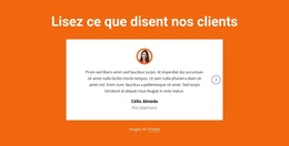 Bloc Témoignages Avec Curseur – Thème WordPress Et WooCommerce