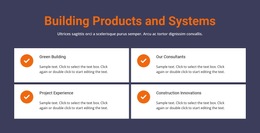 Building Products And System - Single Page HTML5 Template