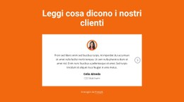 Blocco Testimonianze Con Cursore Modello A Pagina Singola