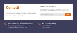 Modulo Di Contatto In Griglia Bianca Modello CSS Semplice