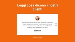 Blocco Testimonianze Con Cursore Modello Di Sito Web