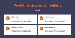 Prodotti E Sistemi Per L'Edilizia - Funzionalità Tema WordPress