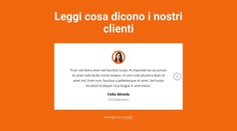 Blocco Testimonianze Con Cursore - Tema WordPress E WooCommerce