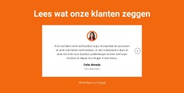 Testimonials Blok Met Slider