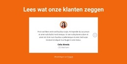 Testimonials Blok Met Slider