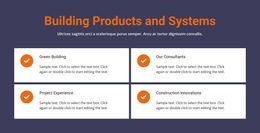 Building Products And System - One Page Bootstrap Template