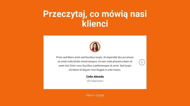 Blok referencji z suwakiem Wstęp