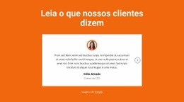 Bloco De Depoimentos Com Controle Deslizante