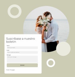 Nos Encanta Hablar De Bodas - Arrastrar Y Soltar Una Plantilla De Página