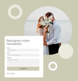 Nous Aimons Parler Des Mariages - Maquette De Site Web Personnalisée