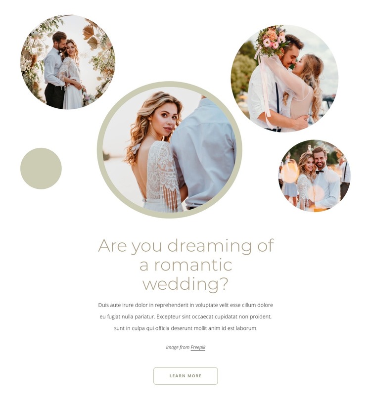 Ceremony decorations HTML Template