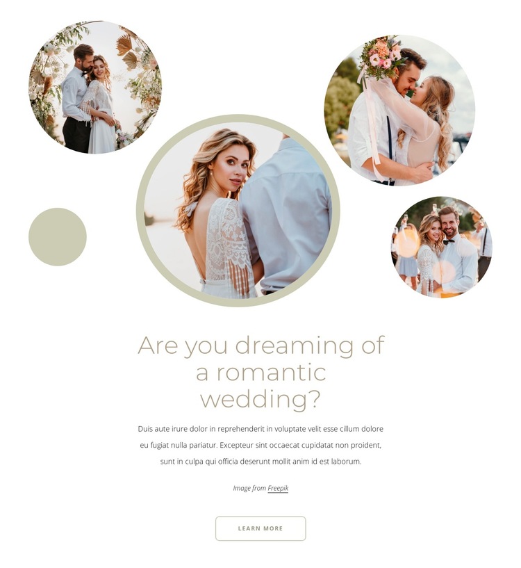 Ceremony decorations HTML5 Template
