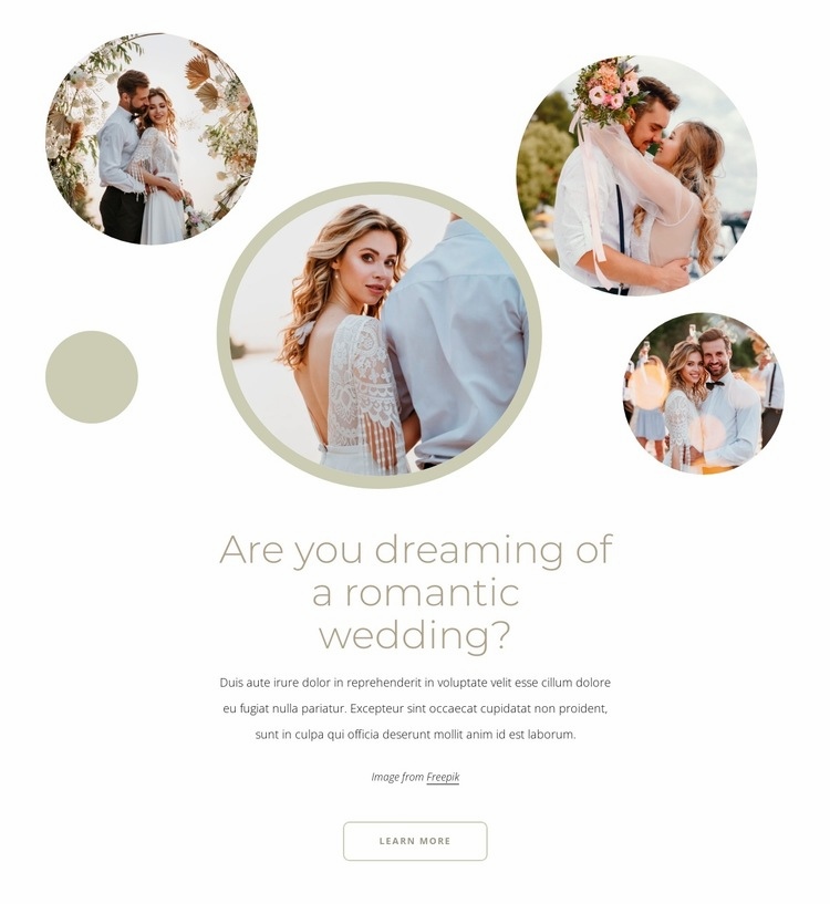 Ceremony decorations Squarespace Template Alternative